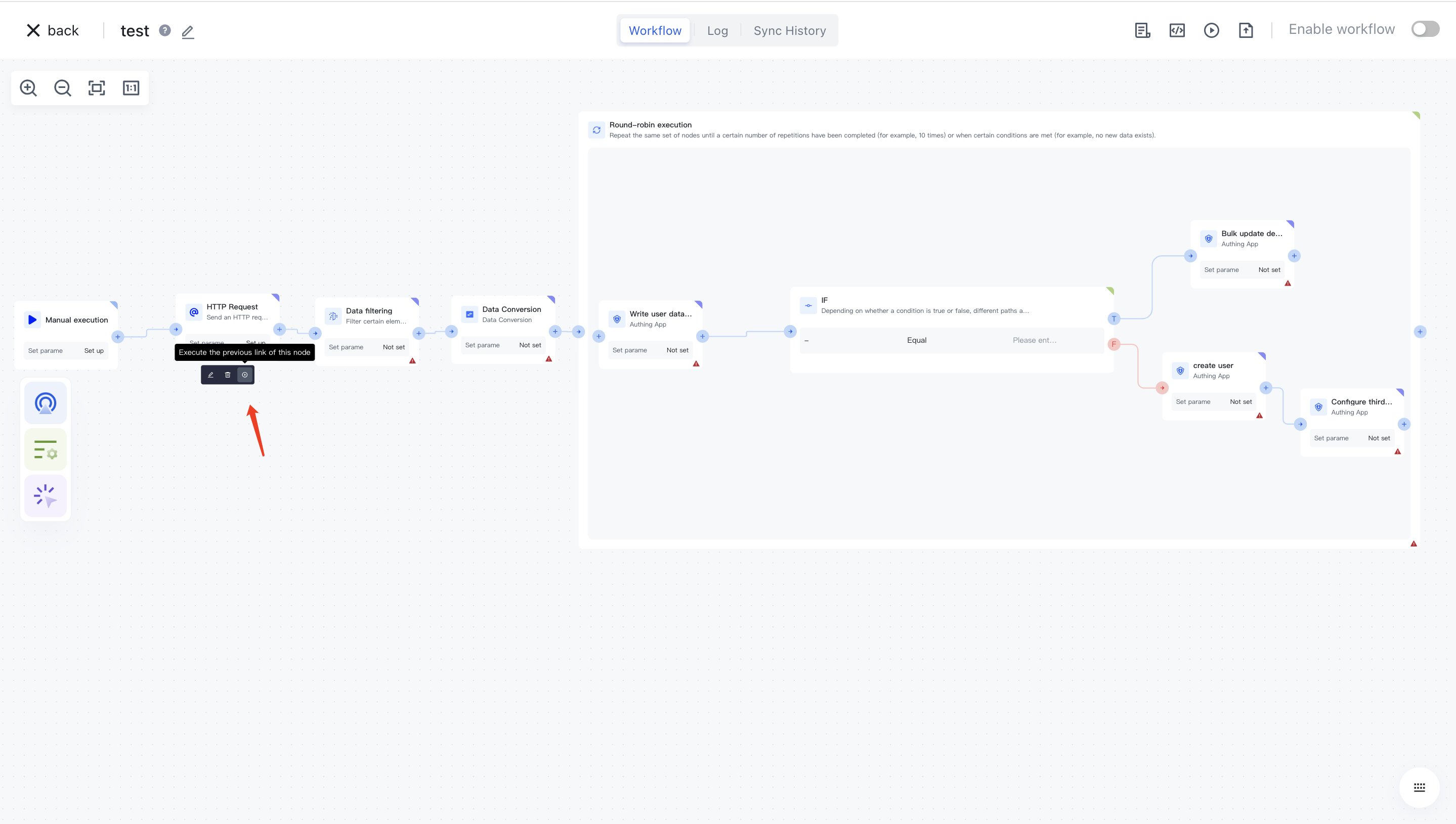 Write the first workflow | Authing Docs
