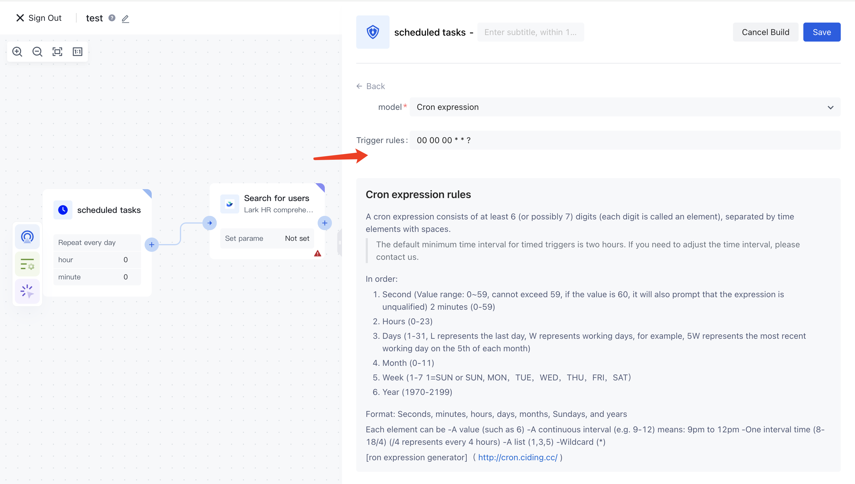 Timed execution of workflow | Authing Docs