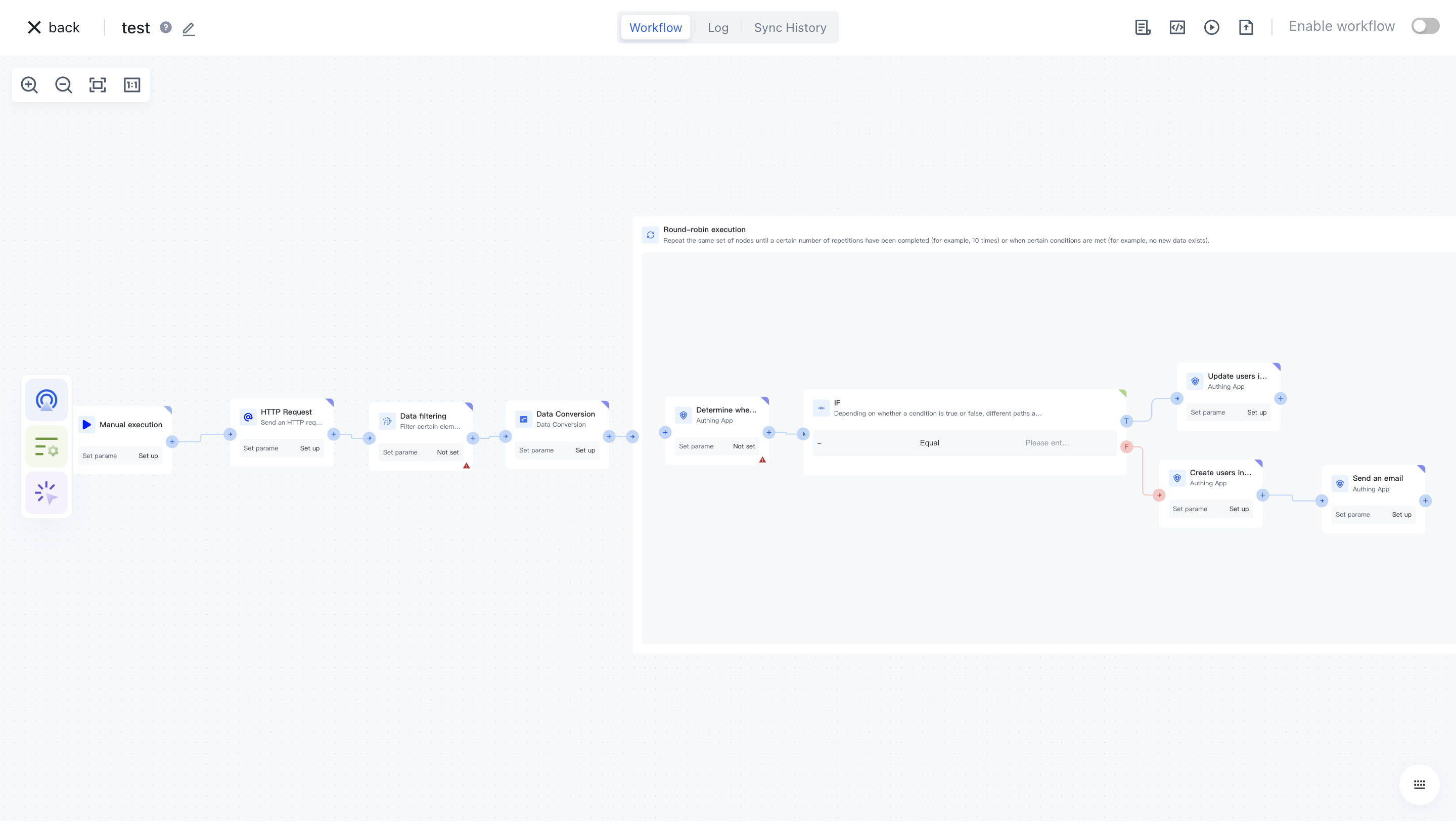 Write the first workflow | Authing Docs