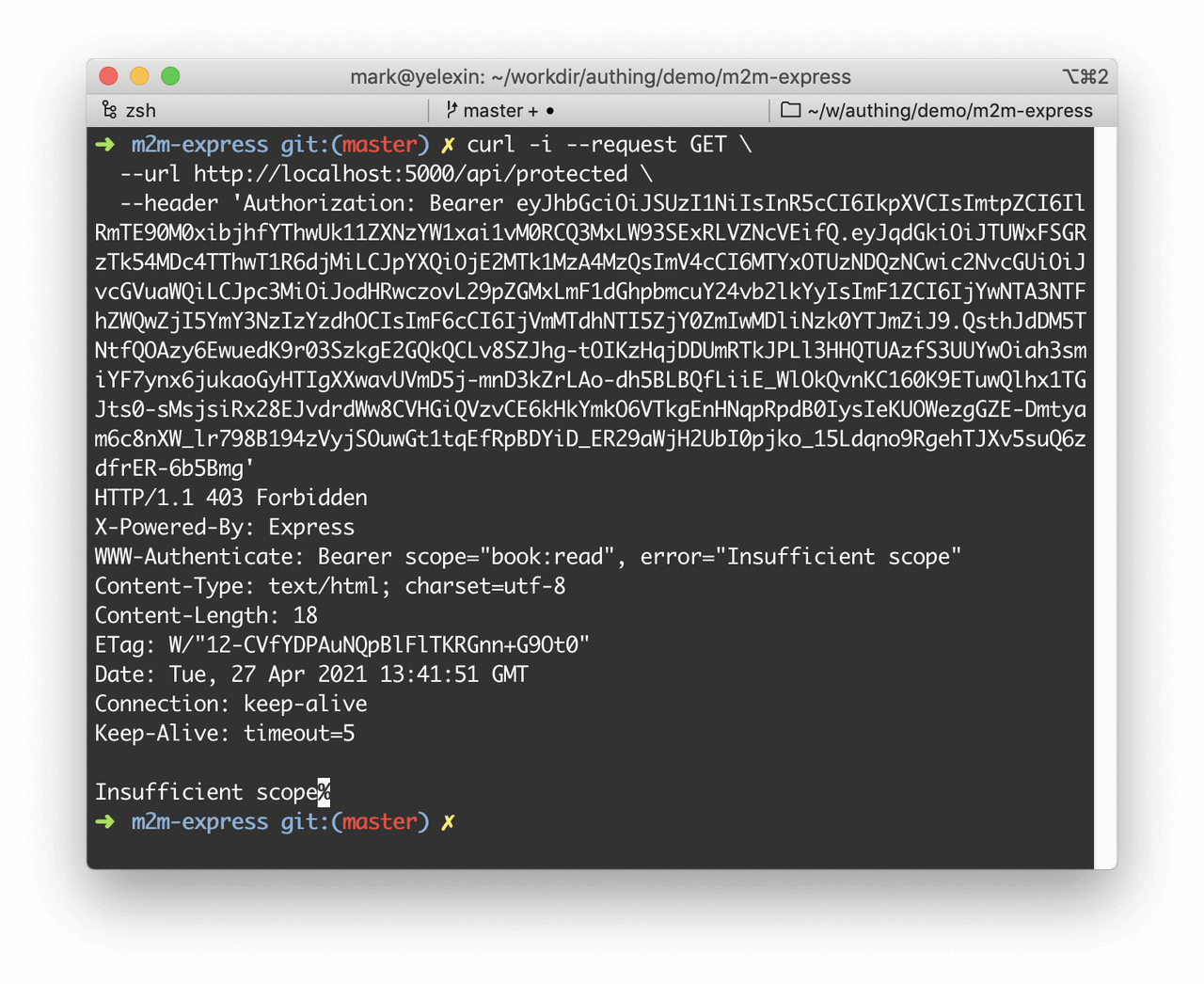 Node.js Express API Server 快速开始 | Authing 文档