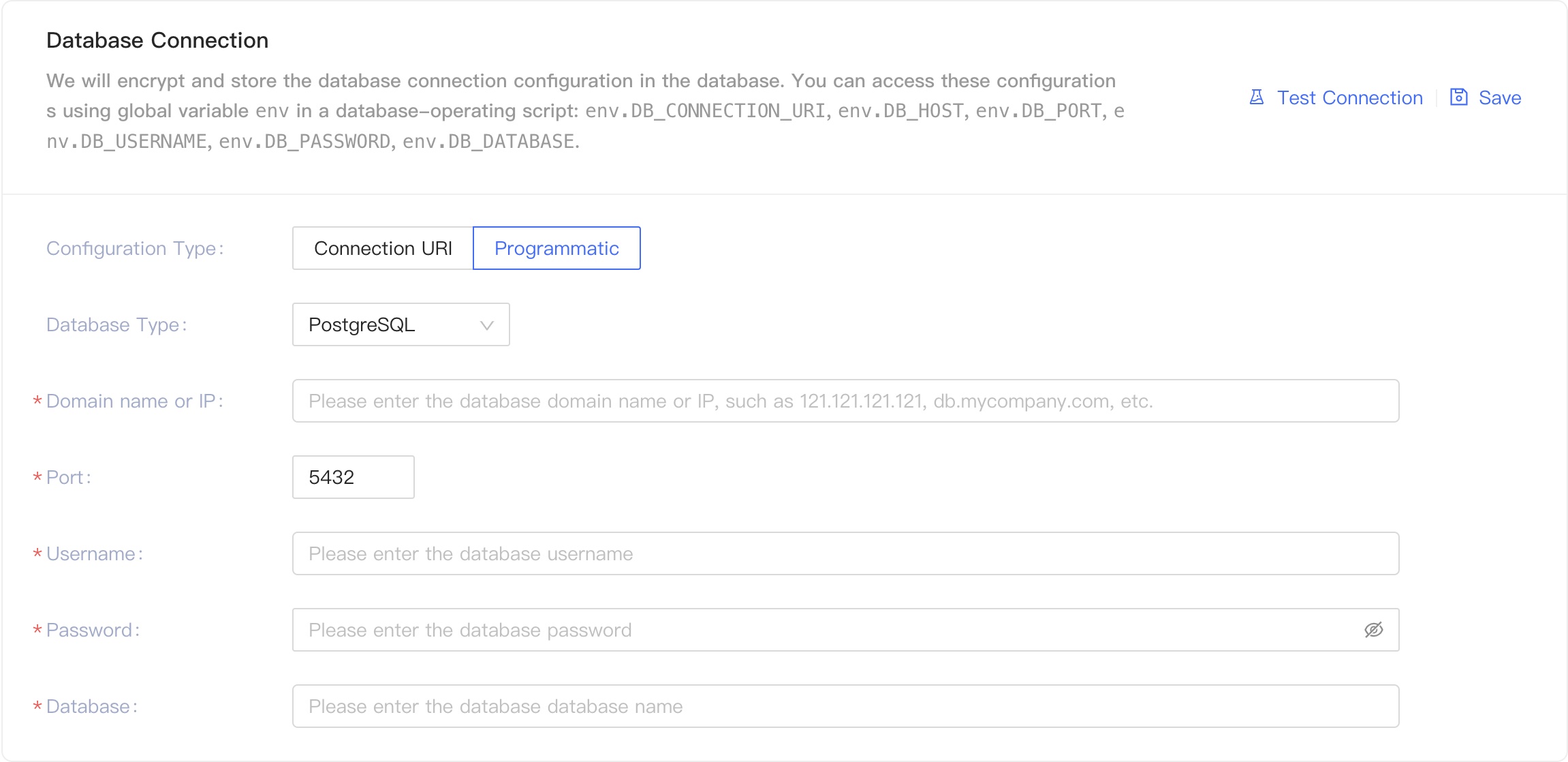 Setup Database Connection and Compile Scripts | Authing Docs